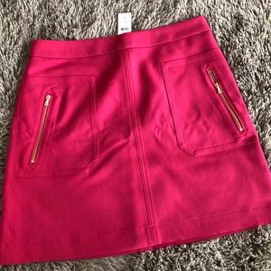 NWT red/pink loft mini skirt